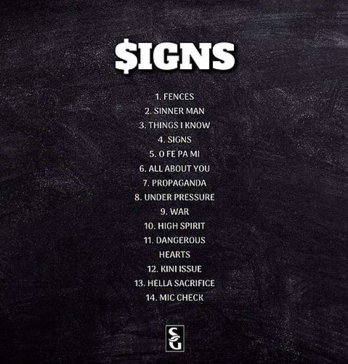 Sign Album Tracklist