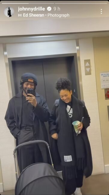 Johnny Drille and wife