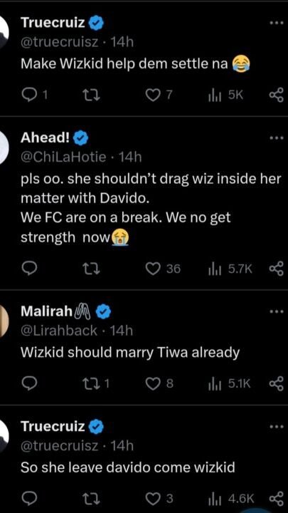 Wizkid and Tiwa Savage