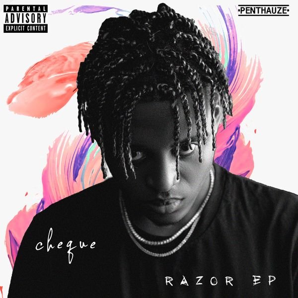 Cheque on cover of 2020 released EP Razor