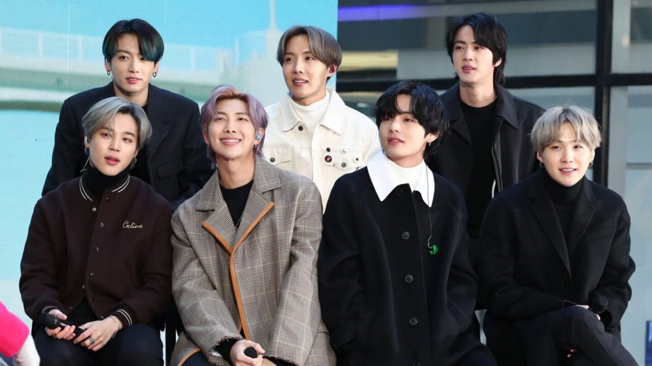 A picture of the BTS the South Korean boy band