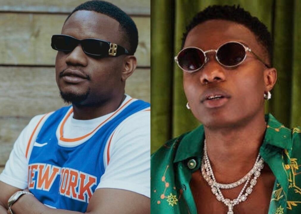 Wizkid and DJ Tunez share playful moment aboard private jet