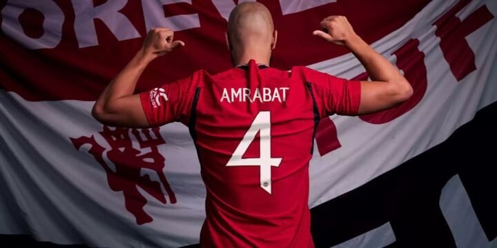 Sofyan Amrabat's unveiling at Manchester United